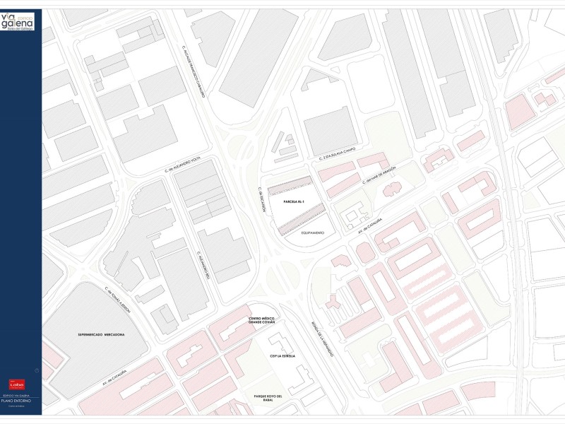 Plano de situación de Edificio Vía Galena